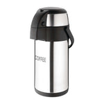 Olympia Pump Action Airpot Etched Coffee 3Ltr DP128
