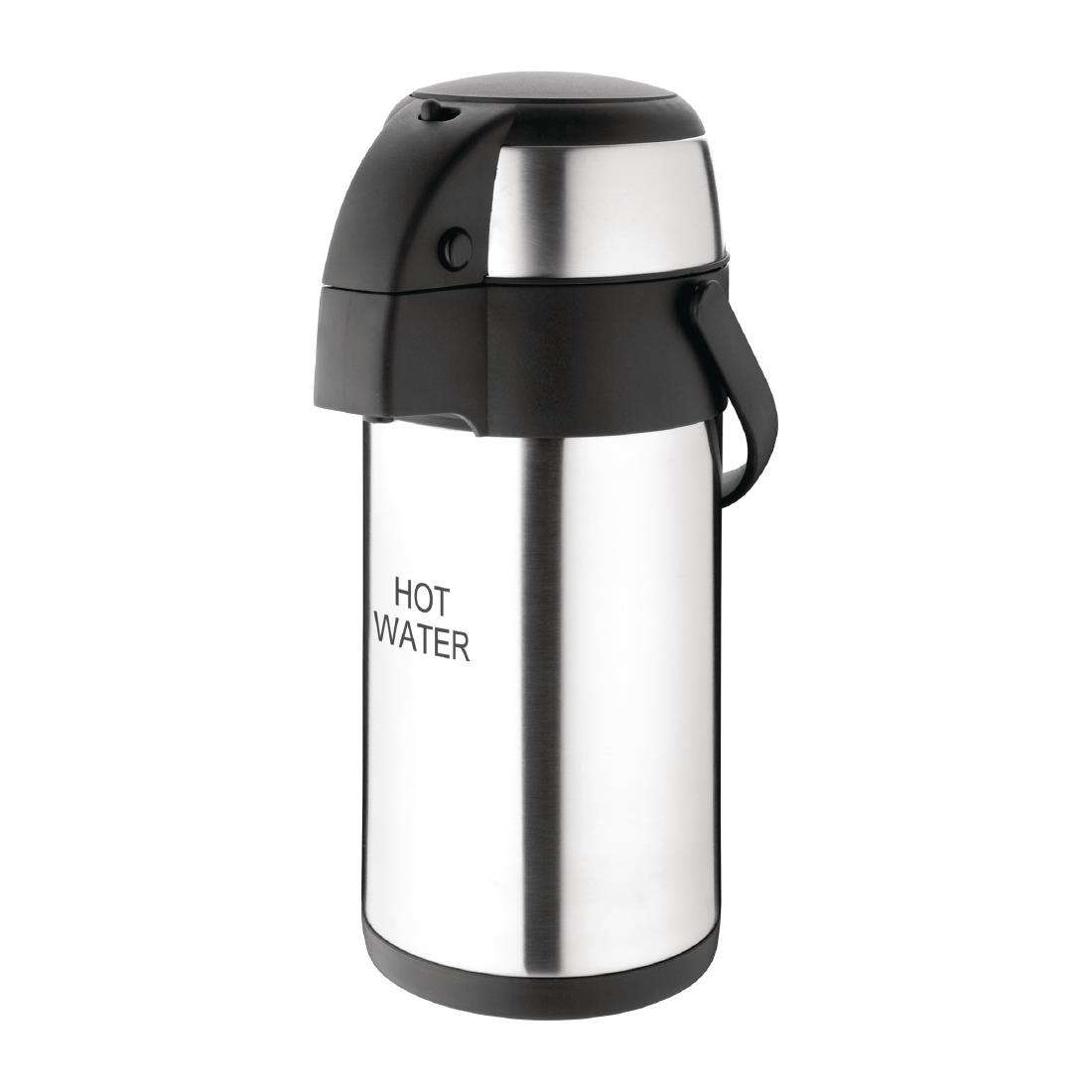 Olympia Pump Action Airpot 3Ltr Hot Water Dispenser Flask DP129