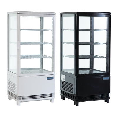 Polar C-Series Energy Efficient Curved Door Display Fridge Black 86Ltr - CX574