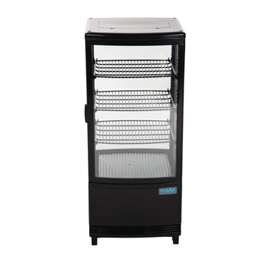Polar C-Series Energy Efficient Curved Door Display Fridge Black 86Ltr - CX574