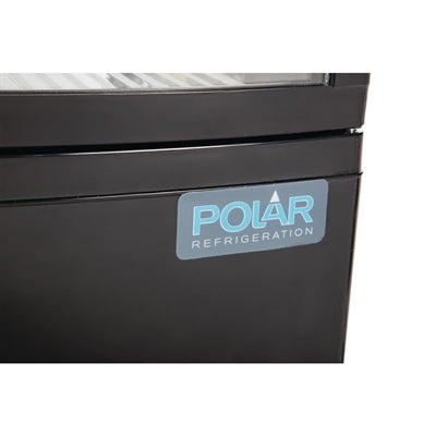 Polar C-Series Energy Efficient Curved Door Display Fridge Black 86Ltr - CX574