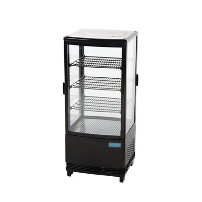 Polar C-Series Energy Efficient Curved Door Display Fridge Black 86Ltr - CX574