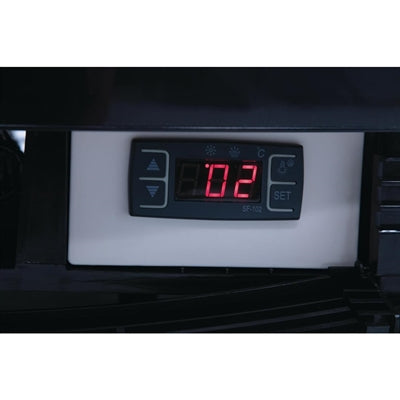Polar C-Series Energy Efficient Curved Door Display Fridge Black 235Ltr - CX573