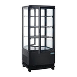 Polar C-Series Energy Efficient Curved Door Display Fridge Black 86Ltr - CX574