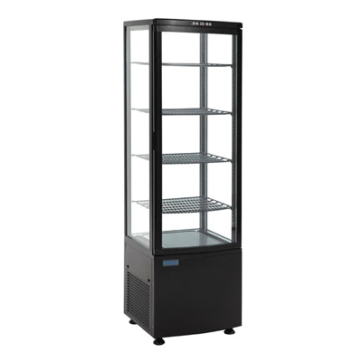 Polar C-Series Energy Efficient Curved Door Display Fridge Black 235Ltr - CX573