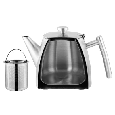 Olympia Conical Insulated Stainless Steel Teapot with Filter 600ml - DP601