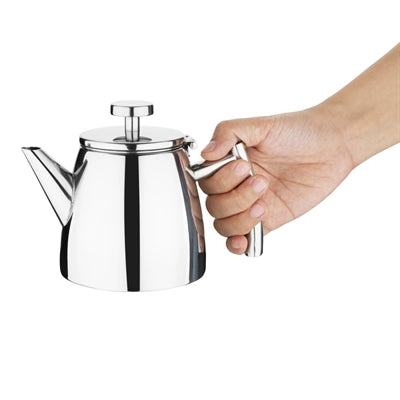 Olympia Conical Insulated Stainless Steel Teapot with Filter 350ml - DP600