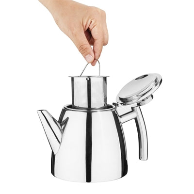 Olympia Conical Insulated Stainless Steel Teapot with Filter 600ml - DP601