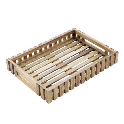 Olympia Acacia Wood Rectangular Storage Box 255x355mm - DP880