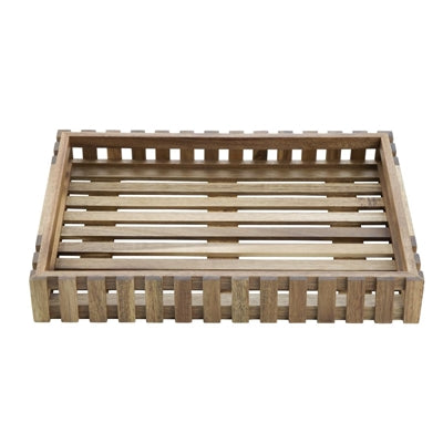 Olympia Acacia Wood Rectangular Storage Box 255x355mm - DP880