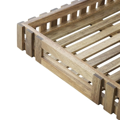 Olympia Acacia Wood Rectangular Storage Box 255x355mm - DP880