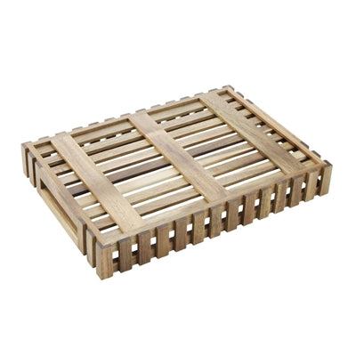 Olympia Acacia Wood Rectangular Storage Box 255x355mm - DP880
