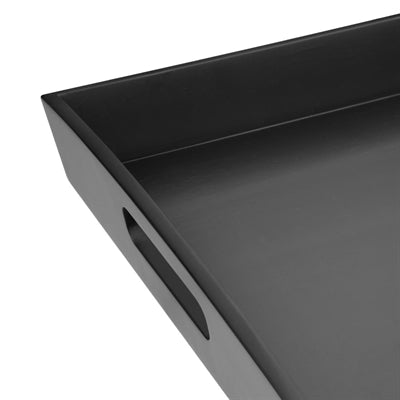 Olympia Bamboo Rectangular Serving Tray Black 350x510mm - DP883
