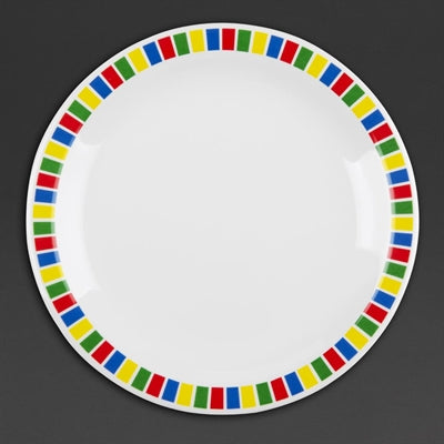 Olympia Kristallon Fairground Melamine Side Plates 160mm (12 Pack) - DP980