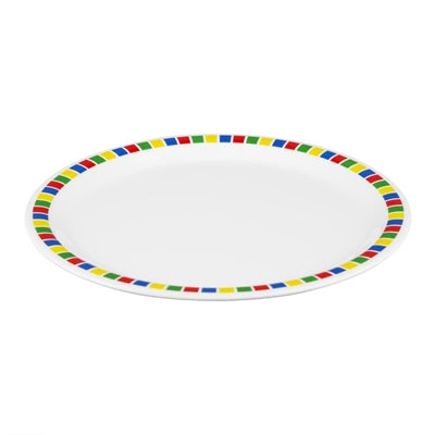 Olympia Kristallon Fairground Melamine Dinner Plates 230mm (12 Pack) - DP981