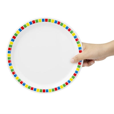 Olympia Kristallon Fairground Melamine Dinner Plates 230mm (12 Pack) - DP981