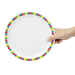 Olympia Kristallon Fairground Melamine Dinner Plates 230mm (12 Pack) - DP981