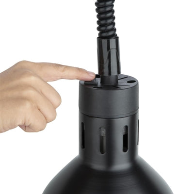 Buffalo Retractable Heat Lamp Matte Black Finish - DR759