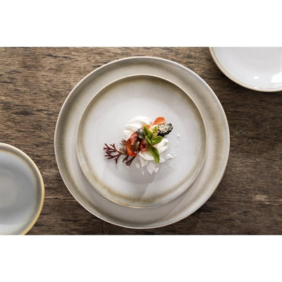 Olympia Birch Coupe Plates Taupe 205mm (6 Pack) - DR782