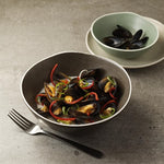 Olympia Chia Deep Bowls Charcoal 210mm (6 Pack) - DR816