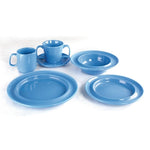 Olympia Heritage Raised Rim Plates Blue 253mm (4 Pack) - DW141