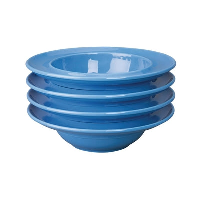 Olympia Heritage Raised Rim Bowls Blue 205mm (4 Pack) - DW142