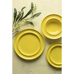 Olympia Heritage Raised Rim Plates Yellow 203mm (4 Pack) - DW146