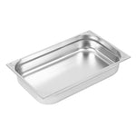 Vogue Heavy Duty Stainless Steel 1/1 Gastronorm Tray 100mm - DW434