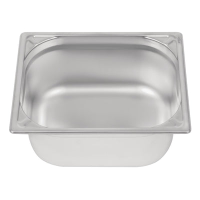 Vogue Heavy Duty Stainless Steel 1/2 Gastronorm Tray 150mm - DW440
