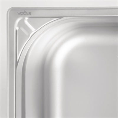 Vogue Heavy Duty Stainless Steel 1/2 Gastronorm Tray 150mm - DW440