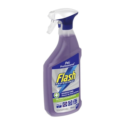 Flash Professional Disinfecting Cleaning Spray for Food Surfaces 750ml (6 Pack) - DX563