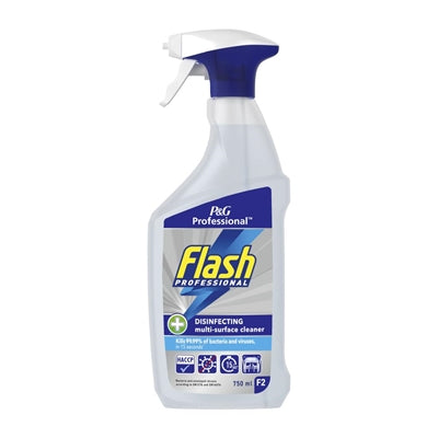 Flash Professional Disinfecting Multi-Surface Cleaning Spray 750ml (6 Pack) - DX566