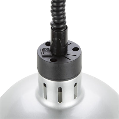 Buffalo Retractable Dome Heat Lamp Silver 2.5kW - DY461