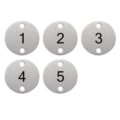 Olympia Table Numbers Silver (1-5) - DY770
