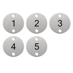 Olympia Table Numbers Silver (1-5) - DY770