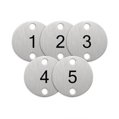 Olympia Table Numbers Silver (1-5) - DY770