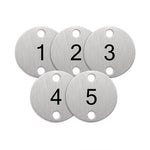 Olympia Table Numbers Silver (1-5) - DY770