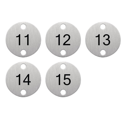 Olympia Table Numbers Silver (11-15) - DY772