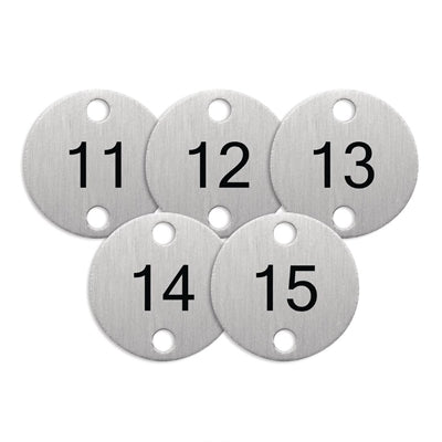 Olympia Table Numbers Silver (11-15) - DY772
