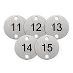 Olympia Table Numbers Silver (11-15) - DY772