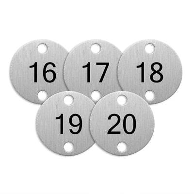 Olympia Table Numbers Silver (16-20) - DY773