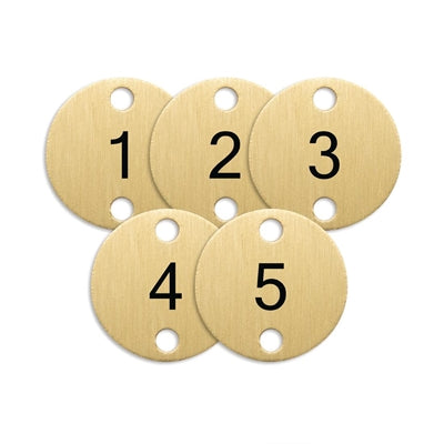 Olympia Table Numbers Bronze (1-5) - DY774
