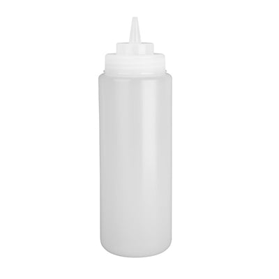 Vogue Clear Wide Neck Squeeze Sauce Bottle 35oz - E093