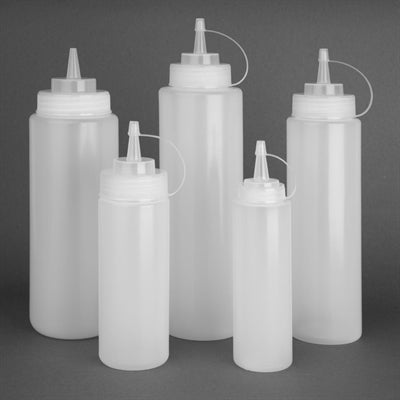Vogue Clear Wide Neck Squeeze Sauce Bottle 35oz - E093