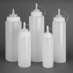 Vogue Clear Wide Neck Squeeze Sauce Bottle 35oz - E093