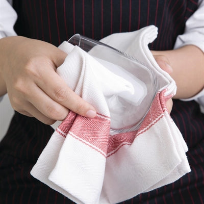 Vogue Heavy Tea Towel Red - E915