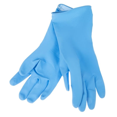 Jantex Latex Household Gloves Blue Small - F953-S