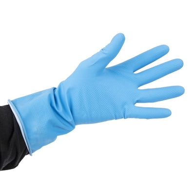 Jantex Latex Household Gloves Blue Large - F953-L