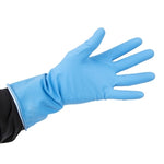 Jantex Latex Household Gloves Blue Small - F953-S
