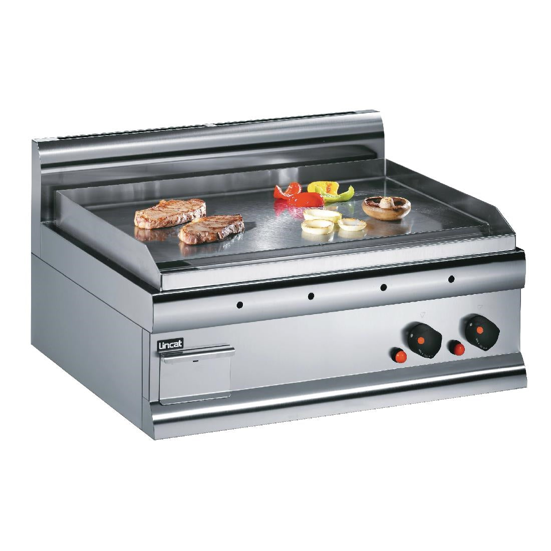 Lincat Silverlink 600 Machined Steel Dual Zone Natural Gas Griddle GS7/N - F999-N